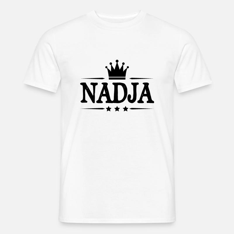 Nadja - Männer T-Shirt - Weiß