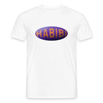 Habibi - Männer T-Shirt - Weiß - Vorne - AI Model Male 178 dark (178cm)