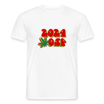 420_2024_Legalize_Cannabis_Weed_Retro_Design - Männer T-Shirt - Weiß - Vorne - AI Model Male 178 dark (178cm)