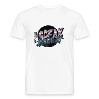 Livres et vin gardien de livre chemise animaux chat films - T-shirt homme - blanc - Devant - AI Model Male 178 dark (178cm)