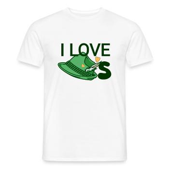 J’adore les chapeaux - T-shirt homme - blanc - Devant - AI Model Male 178 dark (178cm)