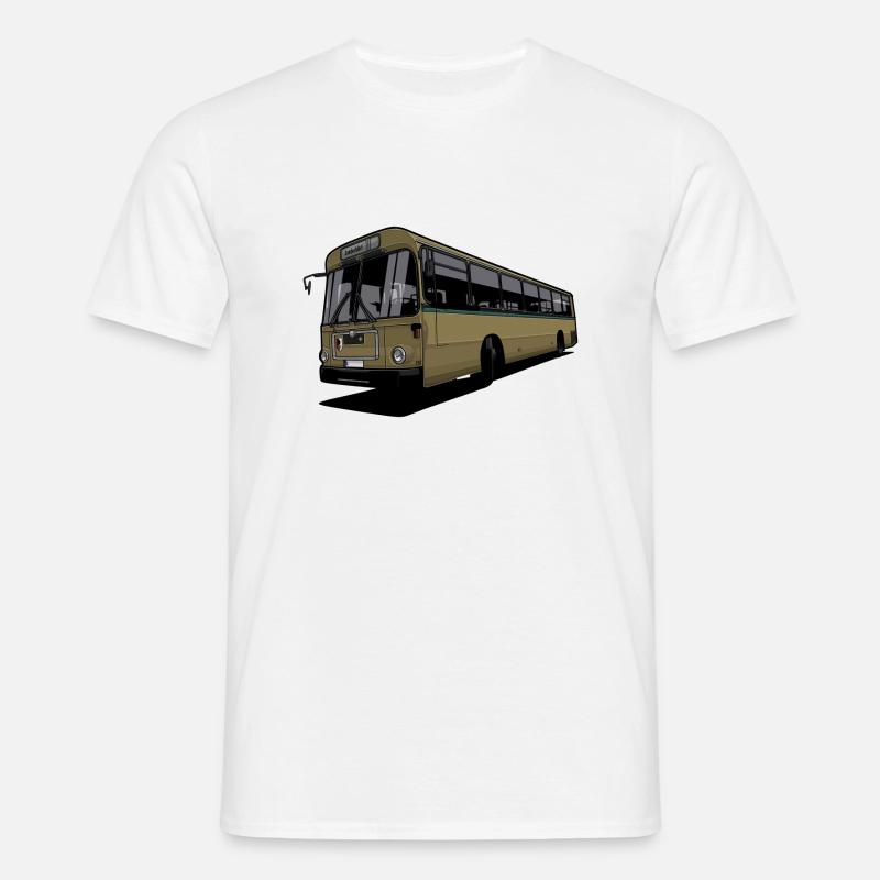 Oldtimer Bus // Illustration - Männer T-Shirt - Weiß