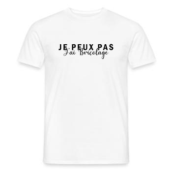 I Can't I DIY Gift for DIYers - Men's T-Shirt - white - Front - AI Model Male 178 dark (178cm)