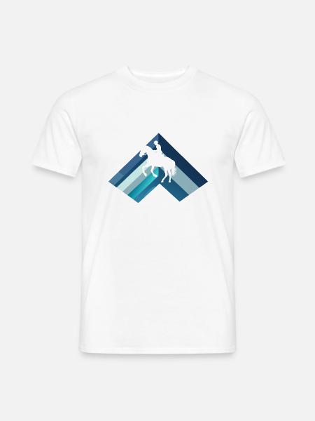 Pferd Pferde Wildpferd - Männer T-Shirt - Weiß