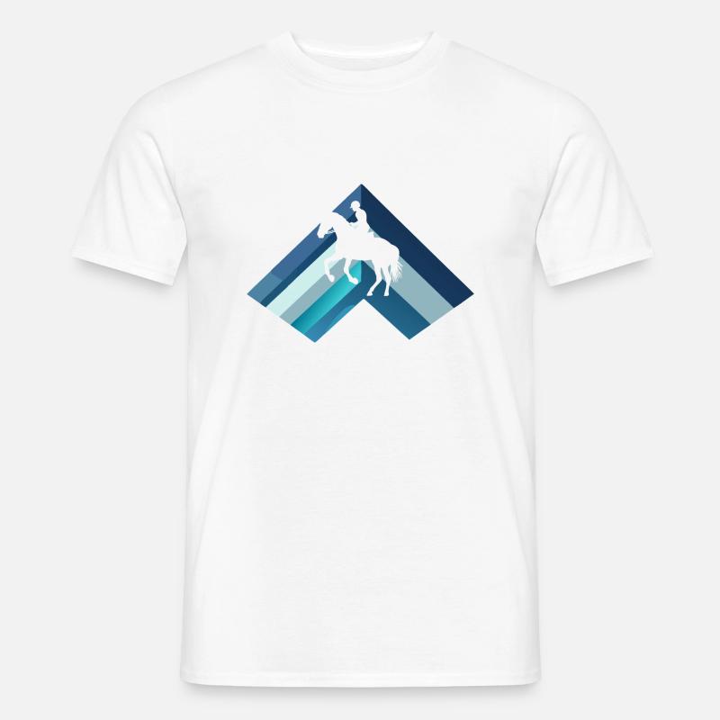Pferd Pferde Wildpferd - Männer T-Shirt - Weiß