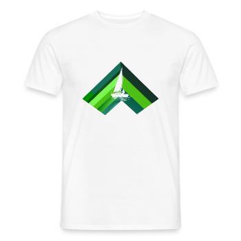 Segelboot Yacht Segeln - Männer T-Shirt - Weiß - Vorne - AI Model Male 178 dark (178cm)