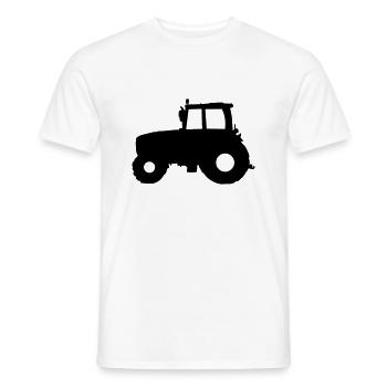 Tracteur Tracteur - T-shirt homme - blanc - Devant - AI Model Male 178 dark (178cm)