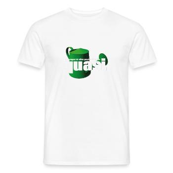 Quasi - Männer T-Shirt - Weiß - Vorne - AI Model Male 178 dark (178cm)