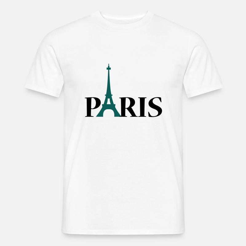 Paris Eiffeltoren / Eiffeltower / Tour Eiffel - T-shirt homme - blanc