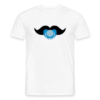 Baby Boy Mustache - Men's T-Shirt - white - Front - AI Model Male 178 dark (178cm)