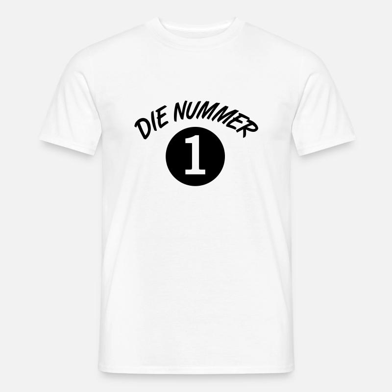 nummer1 - Männer T-Shirt - Weiß