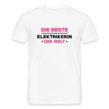 Elektriker Elektrikerin Elektrizität Heimwerker - Männer T-Shirt - Weiß - Vorne - AI Model Male 178 dark (178cm)
