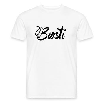Basti - Männer T-Shirt - Weiß - Vorne - AI Model Male 178 dark (178cm)