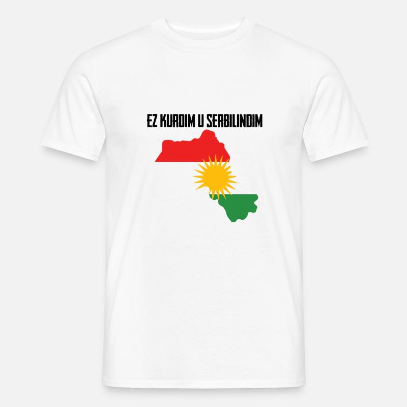 Ez kurdim u serbilindim - Men's T-Shirt - white