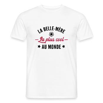 humour belle-mère - T-shirt homme - blanc - Devant - AI Model Male 178 dark (178cm)