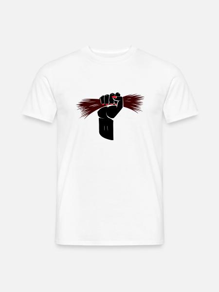 Poing de cheveux d’Iran - T-shirt homme - blanc