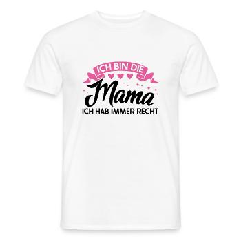 Mutter Familie Mütter Geschenk - Männer T-Shirt - Weiß - Vorne - AI Model Male 178 dark (178cm)