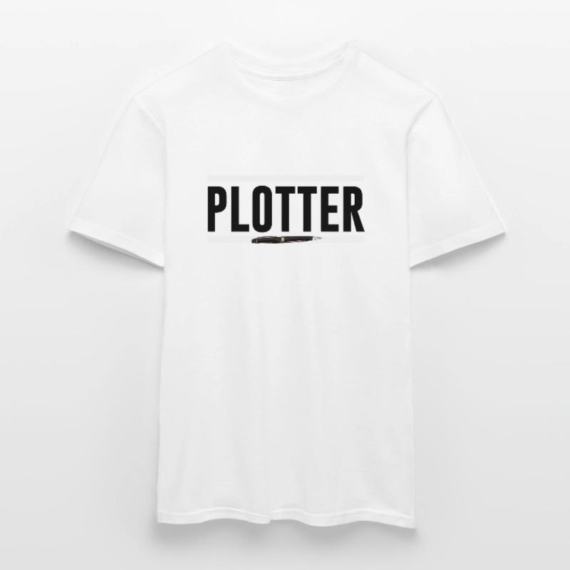 Funny plotter writer plot author Men’s T-shirt