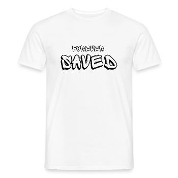 Sauvés par la grâce des dons de Dieu sur la croix - T-shirt homme - blanc - Devant - AI Model Male 178 dark (178cm)