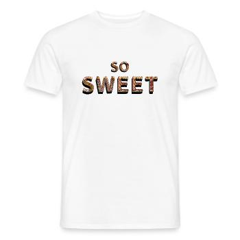 So Sweet, Sugar - Men's T-Shirt - white - Front - AI Model Male 178 dark (178cm)