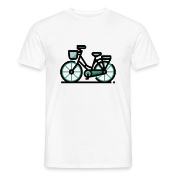 bicycle - Männer T-Shirt - Weiß - Vorne - AI Model Male 178 dark (178cm)