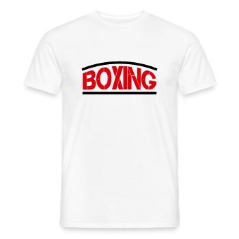 Boxing Boxes - Men's T-Shirt - white - Front - AI Model Male 178 dark (178cm)