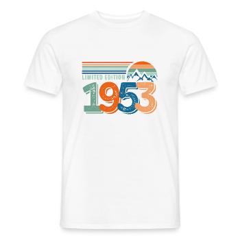 Limitierte Auflage 1953 - Männer T-Shirt - Weiß - Vorne - AI Model Male 178 dark (178cm)