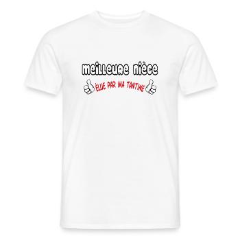 Best Niece - Men's T-Shirt - white - Front - AI Model Male 178 dark (178cm)