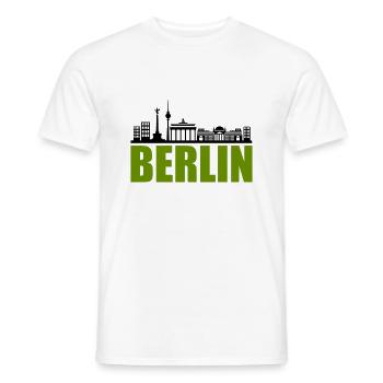 berlin skyline - Männer T-Shirt - Weiß - Vorne - AI Model Male 178 dark (178cm)