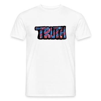 Wahrheit Graff - Männer T-Shirt - Weiß - Vorne - AI Model Male 178 dark (178cm)
