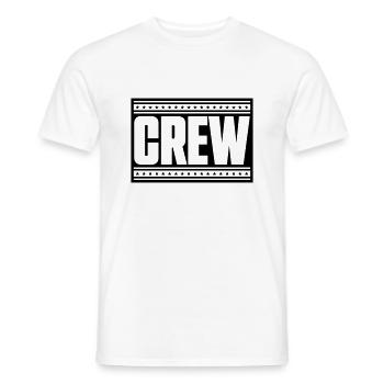 Crew stroked stars - Men's T-Shirt - white - Front - AI Model Male 178 dark (178cm)