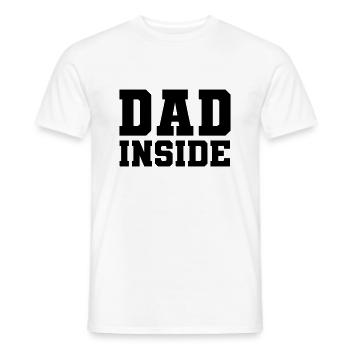 Dad inside - Männer T-Shirt - Weiß - Vorne - AI Model Male 178 dark (178cm)