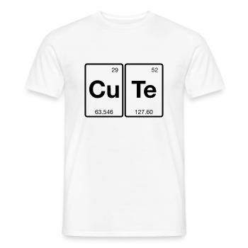 Cute Chimique - T-shirt homme - blanc - Devant - AI Model Male 178 dark (178cm)