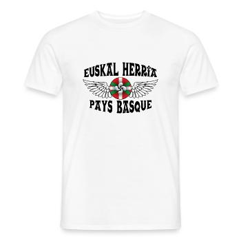 Baskenland - Männer T-Shirt - Weiß - Vorne - AI Model Male 178 dark (178cm)