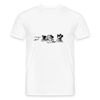 bmx race - T-shirt homme - blanc - Devant - AI Model Male 178 dark (178cm)