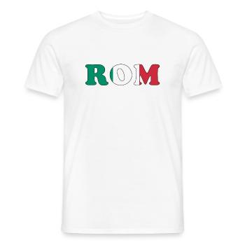 Rom - Männer T-Shirt - Weiß - Vorne - AI Model Male 178 dark (178cm)
