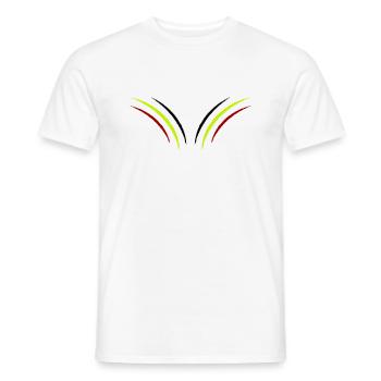 krallen belgien - Männer T-Shirt - Weiß - Vorne - AI Model Male 178 dark (178cm)