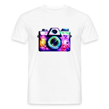 Photographing Photographer Camera Photographer Funny - Men's T-Shirt - white - Front - AI Model Male 178 dark (178cm)
