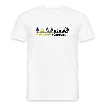 Himalayan Camp life - Men's T-Shirt - white - Front - AI Model Male 178 dark (178cm)
