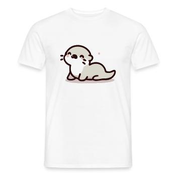 Seal - Men's T-Shirt - white - Front - AI Model Male 178 dark (178cm)