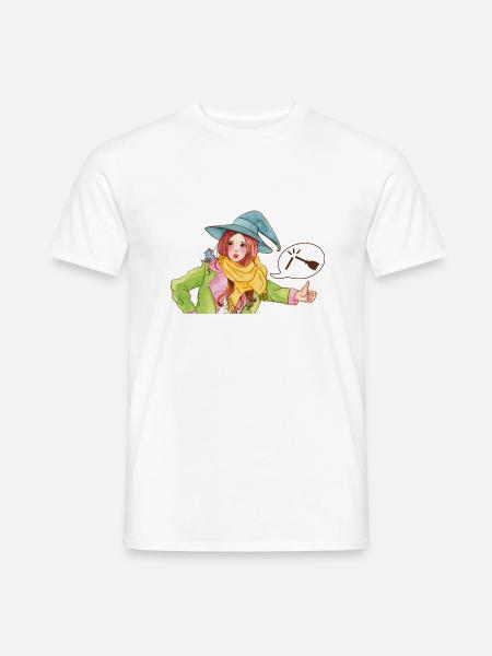 Hexe per Anhalter - Besen ist gebrochen! - Männer T-Shirt - Weiß
