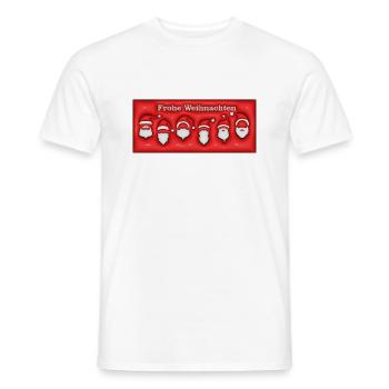 Weihnacht 3D 2 - Männer T-Shirt - Weiß - Vorne - AI Model Male 178 dark (178cm)