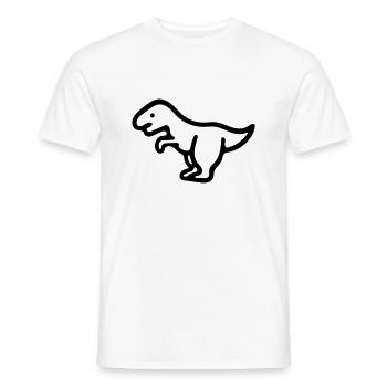 Dinosaurier - Männer T-Shirt - Weiß - Vorne - AI Model Male 178 dark (178cm)