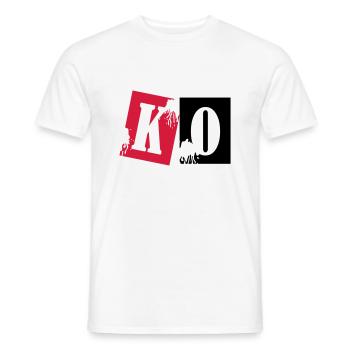 ko_boxing_02 - T-shirt homme - blanc - Devant - AI Model Male 178 dark (178cm)