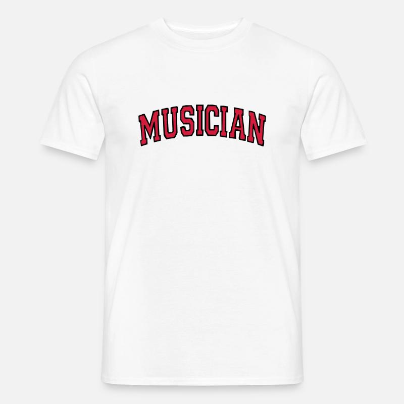 Musiker - Männer T-Shirt - Weiß
