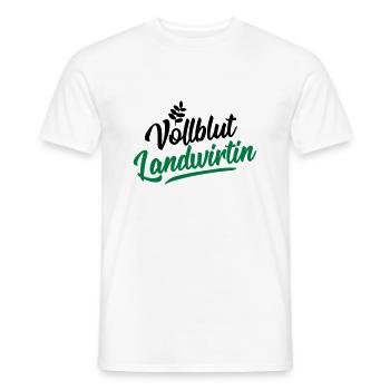 landwirtin vollblut design - Männer T-Shirt - Weiß - Vorne - AI Model Male 178 dark (178cm)