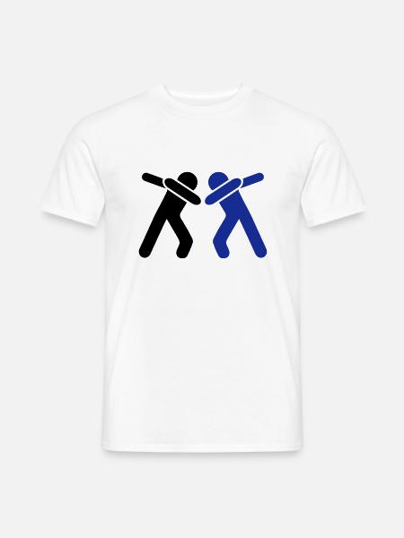 dabbing team man - Männer T-Shirt - Weiß