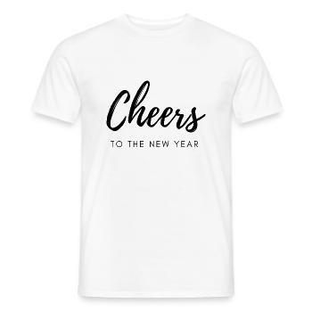 Cheers - Happy new Year - Männer T-Shirt - Weiß - Vorne - AI Model Male 178 dark (178cm)