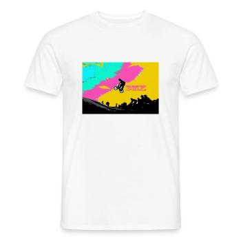 bmx - Men's T-Shirt - white - Front - AI Model Male 178 dark (178cm)