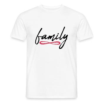 Familie Unendlich Symbol - Männer T-Shirt - Weiß - Vorne - AI Model Male 178 dark (178cm)